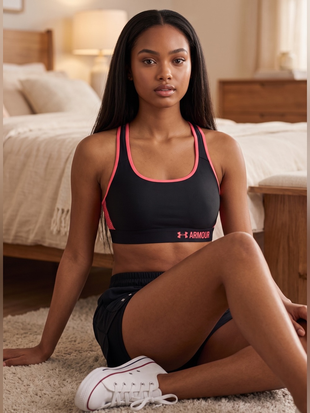 NEW Under Armour Mid Crossback Sports Bra